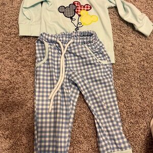 Blue and Yellow Set with Playful Design